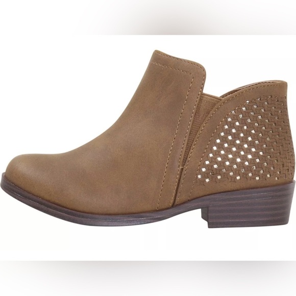 Mia Kids Little/Big Girl's Darlette Ankle Boots Cognac - Picture 4 of 8